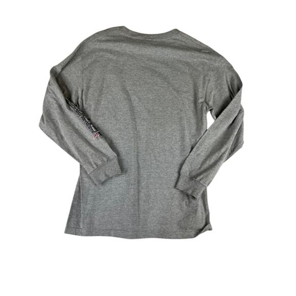 New England Patriots Champions Long Sleeve Shirt Gray Medium Alstyle NFL - Picture 4 of 8